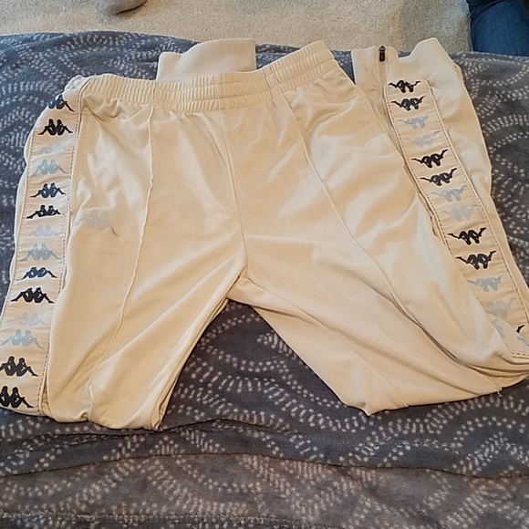 cream kappa tracksuit